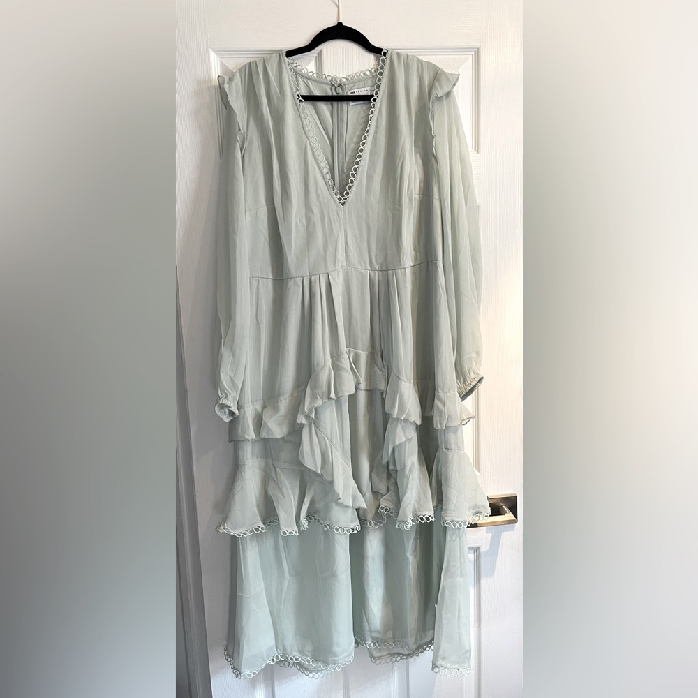 ASOS Design sage green dress
